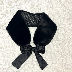 Black Faux Fur Shrug